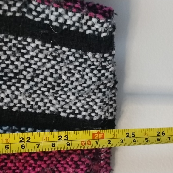 Retro Stripe Boho Baja Skater Hooded Pullover Poncho 90s Ragae Casual Streetwear - Picture 14 of 15